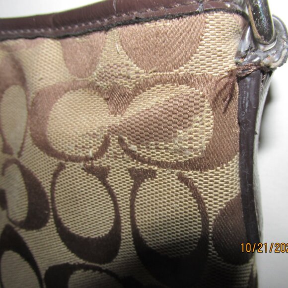 Coach F29210 Signature File Crossbody Brown Purse or Bag - Picture 14 of 15
